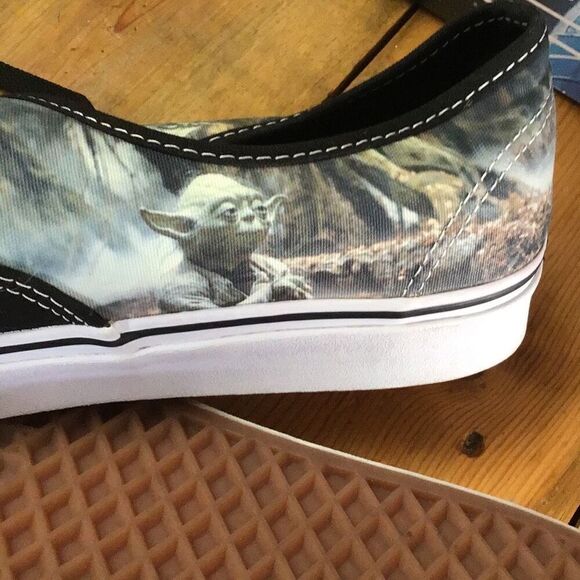 Star Wars vans hard to find Yoda worn one time size 11 1/2 - Picture 7 of 11